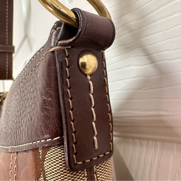 Coach Crossbody Patchwork Shoulder Bag Brown Multi - Picture 10 of 16